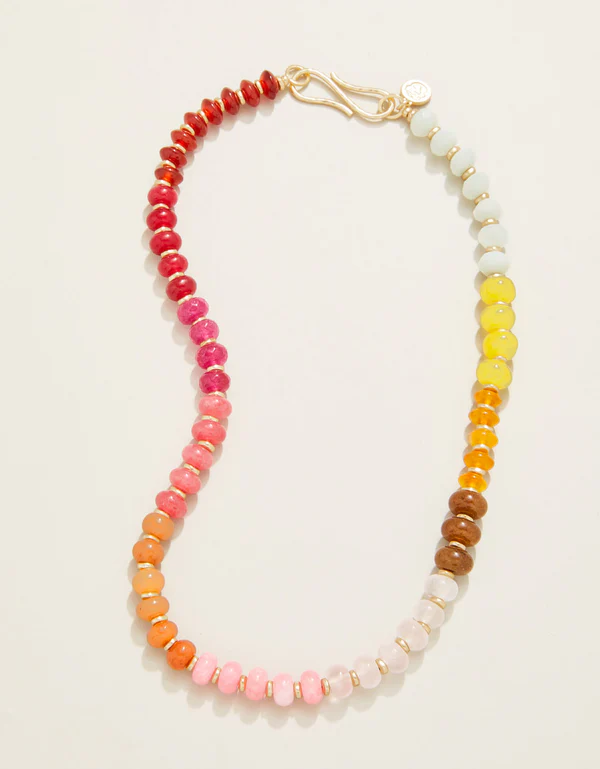 Sawyer Stone Necklace 17" in Warm Multi by Spartina-Lemons and Limes Boutique