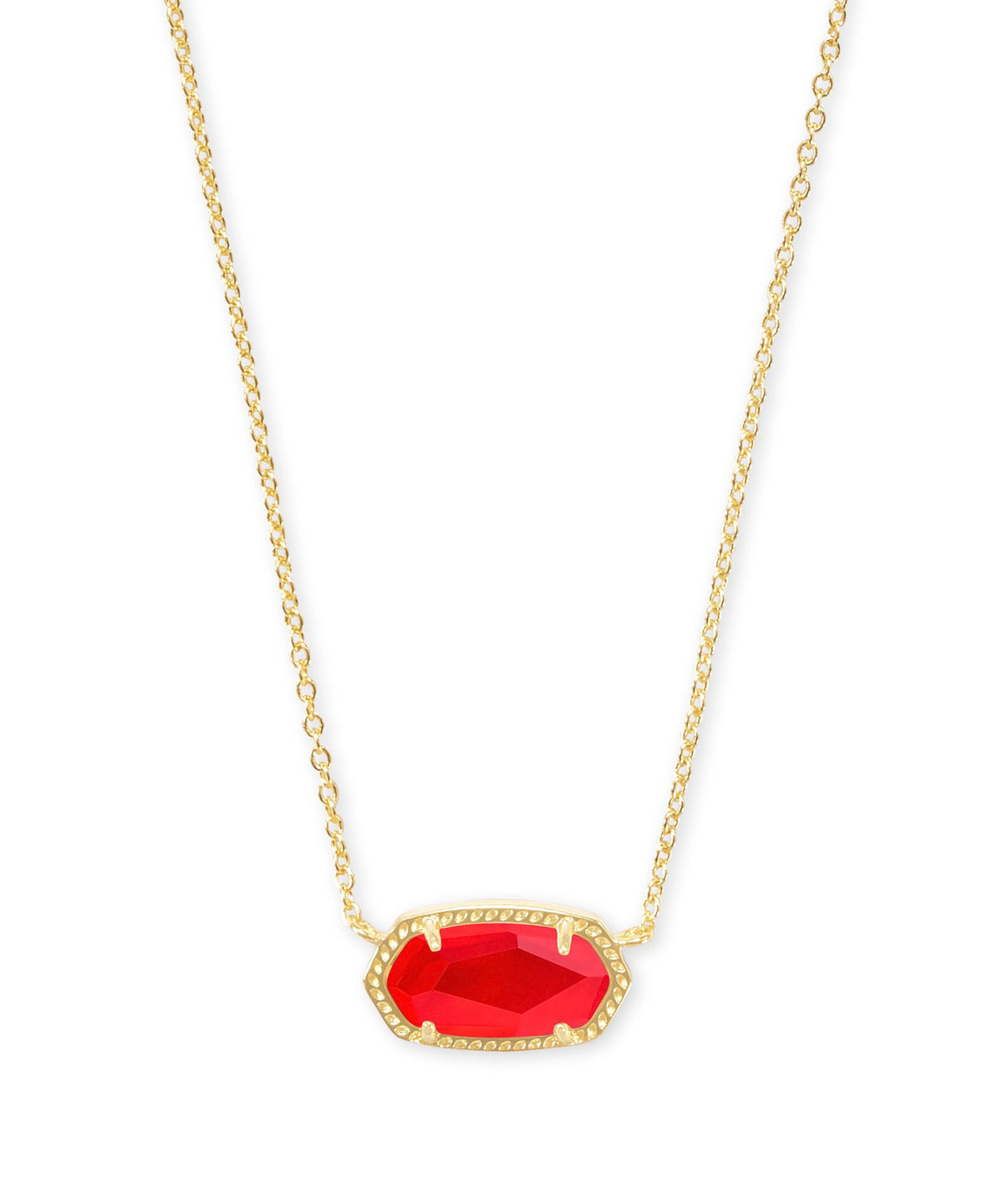 Elisa Pendant in Gold Red Illusion by Kendra Scott-Lemons and Limes Boutique
