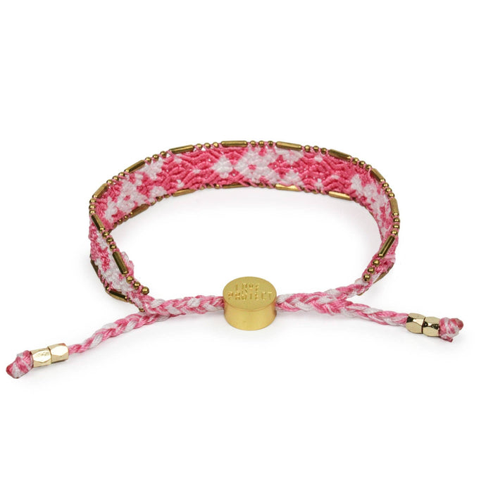 Bali Friendship Bracelet - Pale Pink & White-Lemons and Limes Boutique