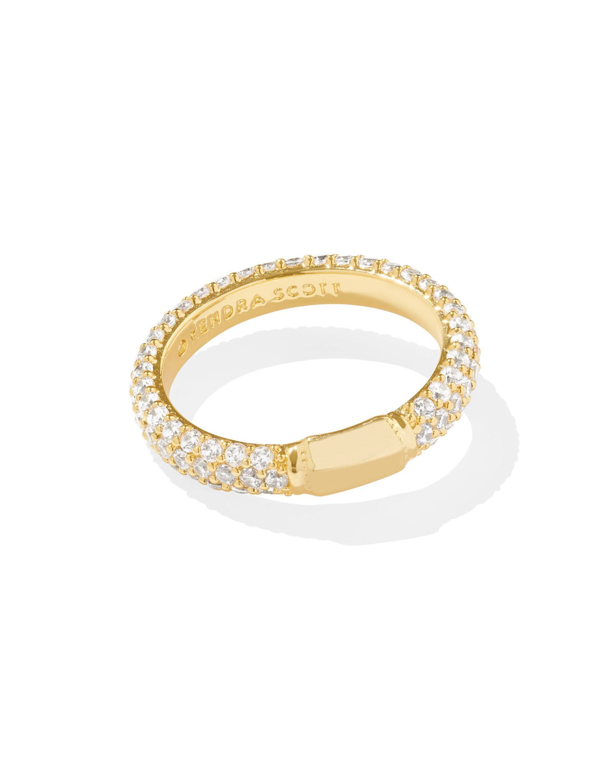 Emery Band Ring in Gold White Crystal by Kendra Scott-Lemons and Limes Boutique