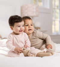 Solid Rib Organic Cotton Sleep & Play in Hummus-Lemons and Limes Boutique