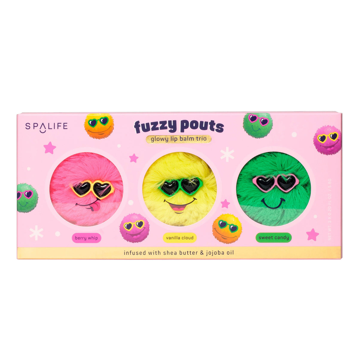 Fuzzy Pouts Glow Lip Balm Set-Lemons and Limes Boutique