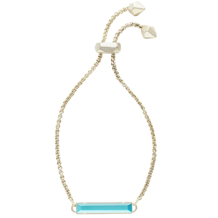Stan Bracelet in Gold Turquoise Magnesite by Kendra Scott-Lemons and Limes Boutique