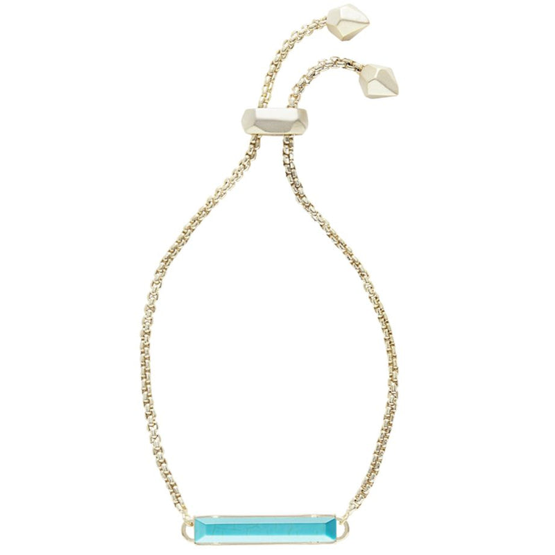 Stan Bracelet in Gold Turquoise Magnesite by Kendra Scott-Lemons and Limes Boutique