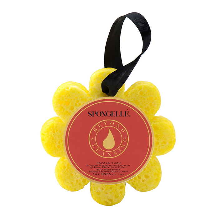 Papaya Yuzu Wild Flower Soap Sponge Spongelle--Lemons and Limes Boutique