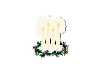 Advent Wreath Big Attachment by Happy Everything-Lemons and Limes Boutique