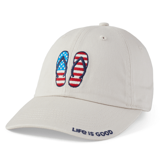 Americana Flip Flops Chill Cap in Bone-Lemons and Limes Boutique