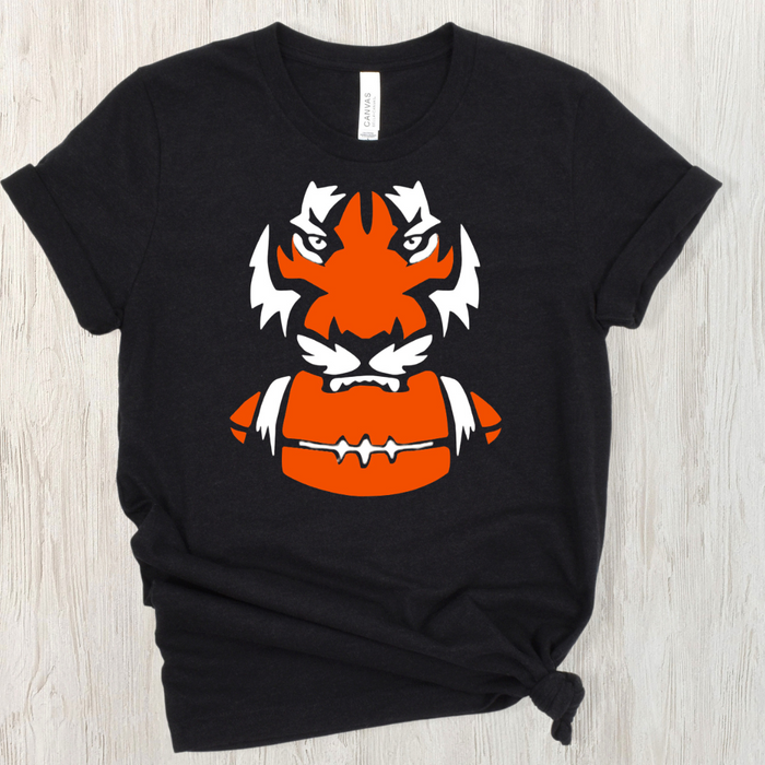 Hungry Tiger T-Shirt on Black--Lemons and Limes Boutique