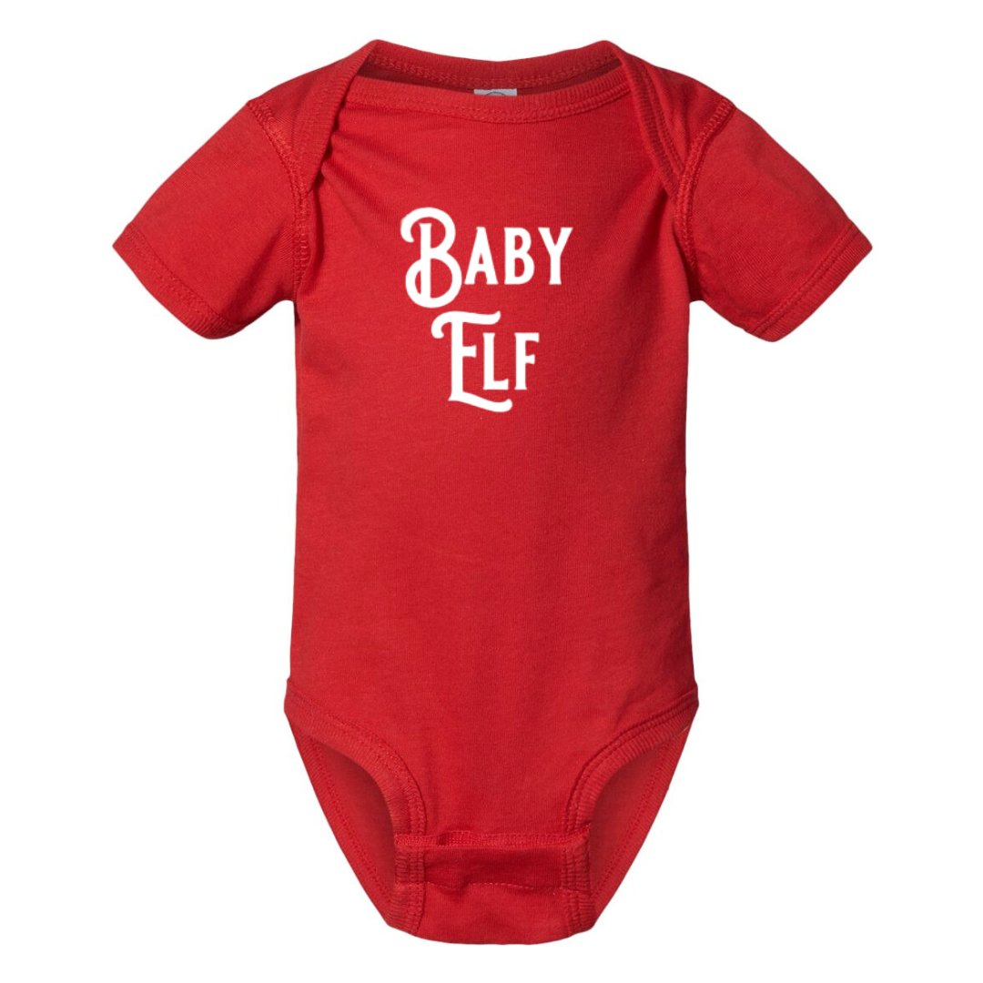 Baby Elf Short Sleeve Body Suit in Red-Lemons and Limes Boutique