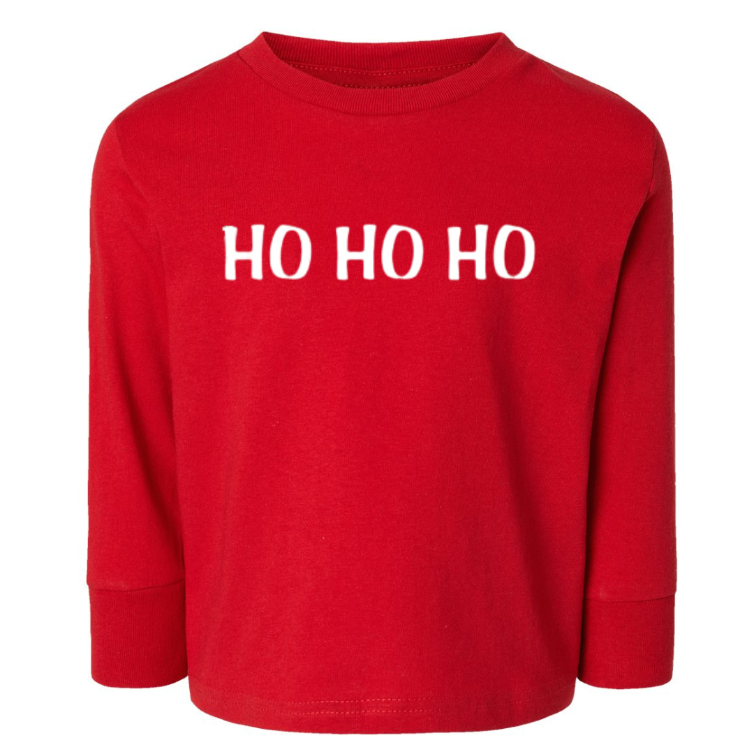 Ho Ho Ho-Toddler Long Sleeve T-Shirt-YOUTH-Lemons and Limes Boutique