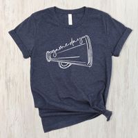 Game Day Cheer T-Shirt (Multiple Colors Available)-Heather Navy-XS-Lemons and Limes Boutique