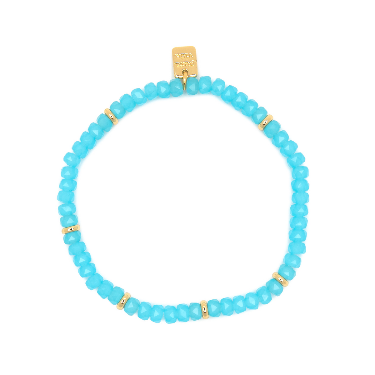 Surfrider Foundation Aqua Stretch Bracelet in Gold by Pura Vida-Lemons and Limes Boutique