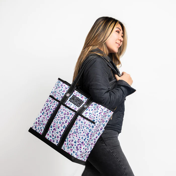 Pocket Rocket Tote Bag in Moves Like Jaguar Scout Bags-Lemons and Limes Boutique