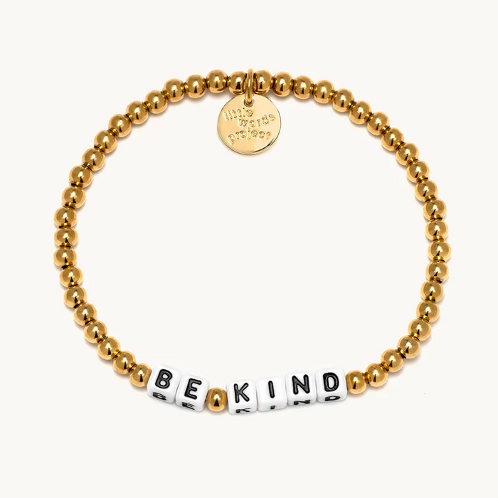 Be Kind Bracelet in Gold Little Words Project--Lemons and Limes Boutique