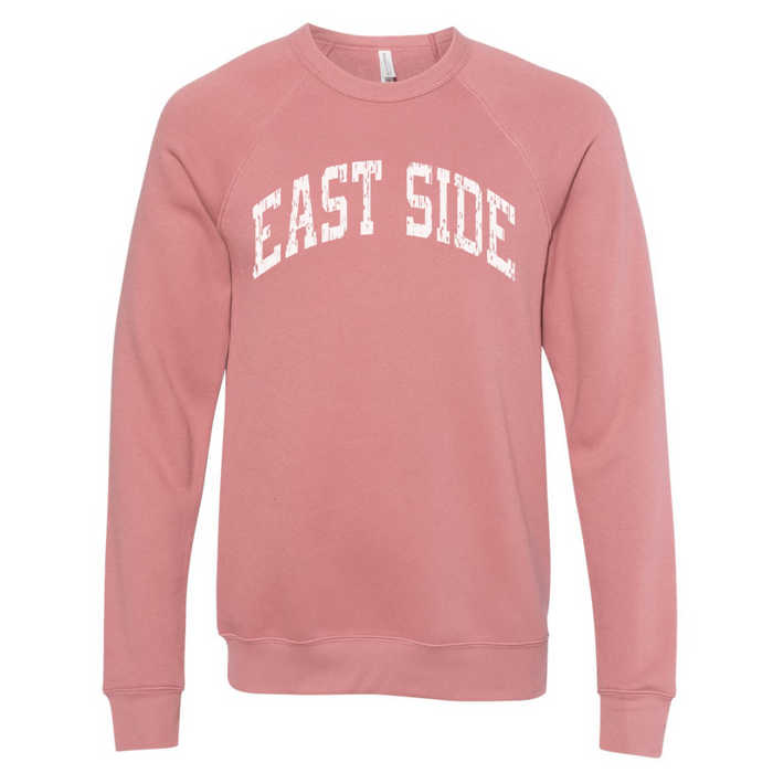 East Side Sponge Fleece Sweatshirt on Mauve--Lemons and Limes Boutique