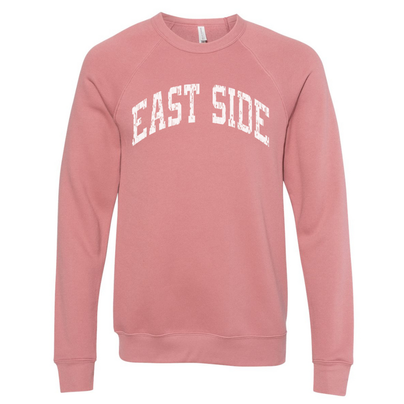 East Side Sponge Fleece Sweatshirt on Mauve--Lemons and Limes Boutique