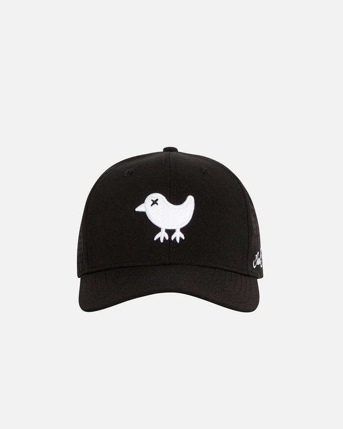 Birdie Snapback Hat in Black