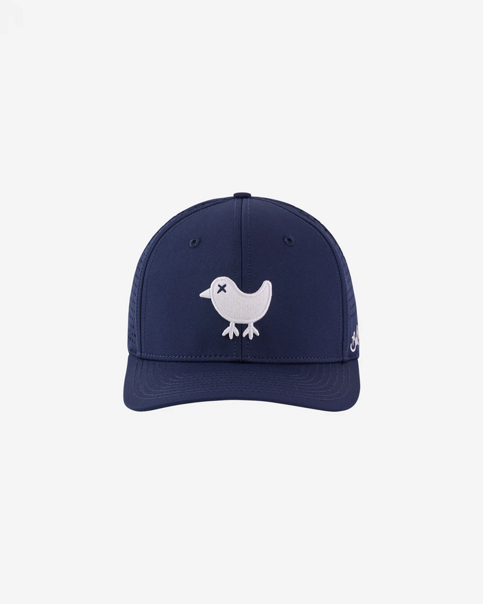 Birdie Snapback Hat in Dark Navy