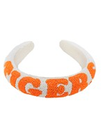 Tigers Beaded Headband-Lemons and Limes Boutique