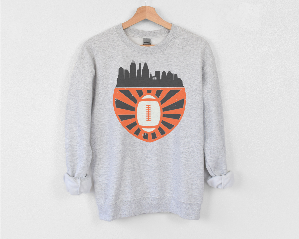 Womens Skyline Crew-Bengals PRO SHOP ONLY-Lemons and Limes Boutique