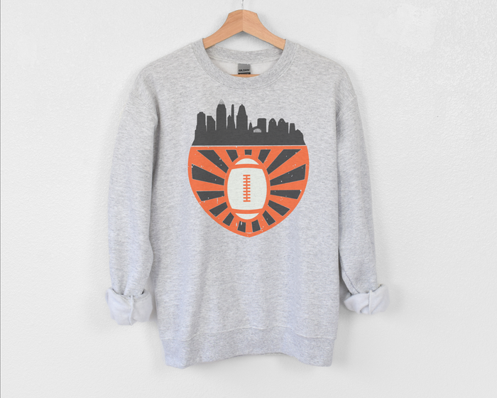 Womens Skyline Crew-Bengals PRO SHOP ONLY-Lemons and Limes Boutique
