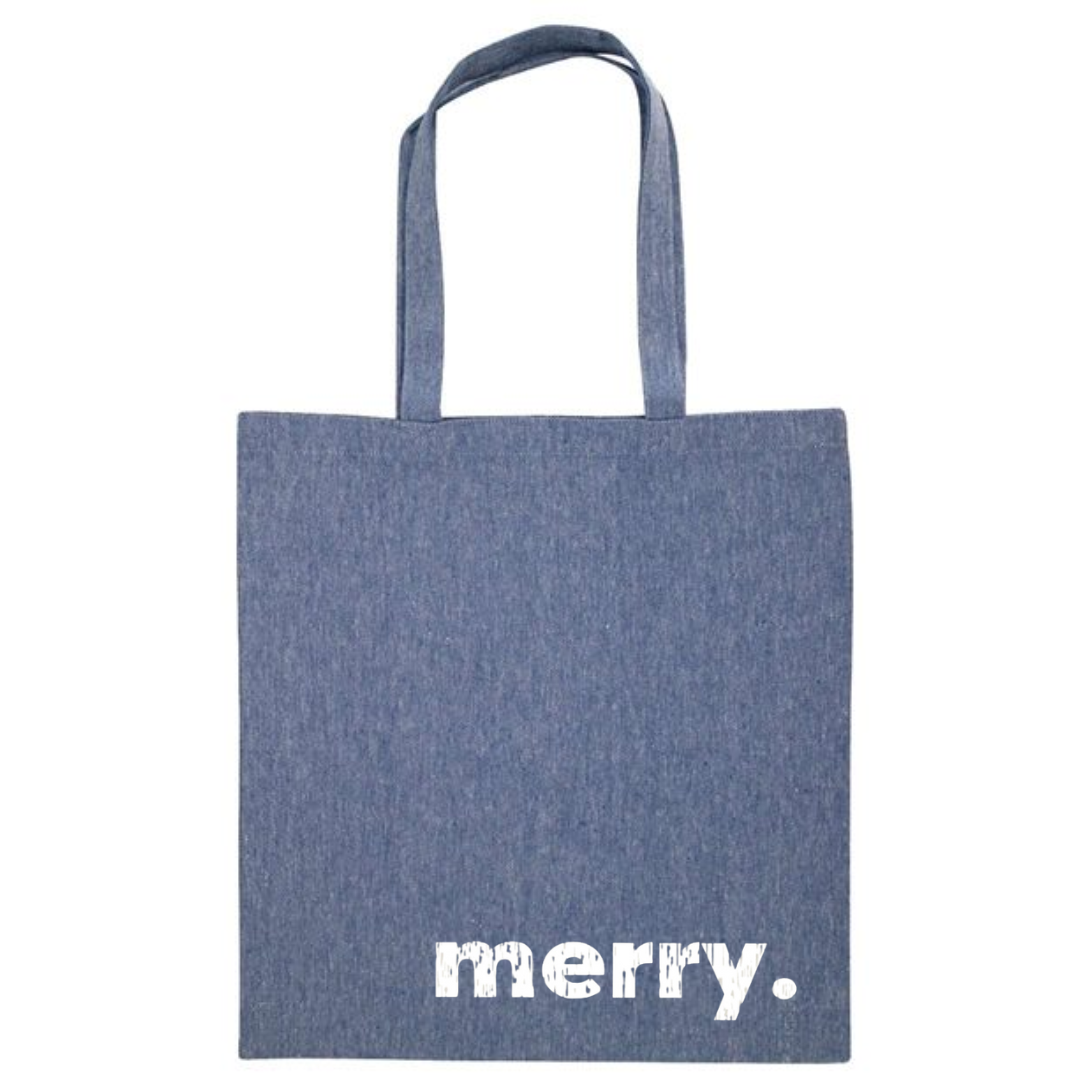 merry. Tote in Denim--Lemons and Limes Boutique