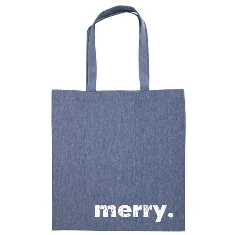 merry. Tote in Denim--Lemons and Limes Boutique