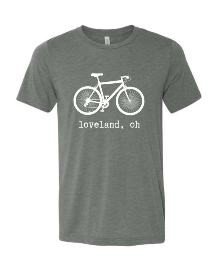 Vintage Loveland Bike TShirt on Deep Heather-Lemons and Limes Boutique