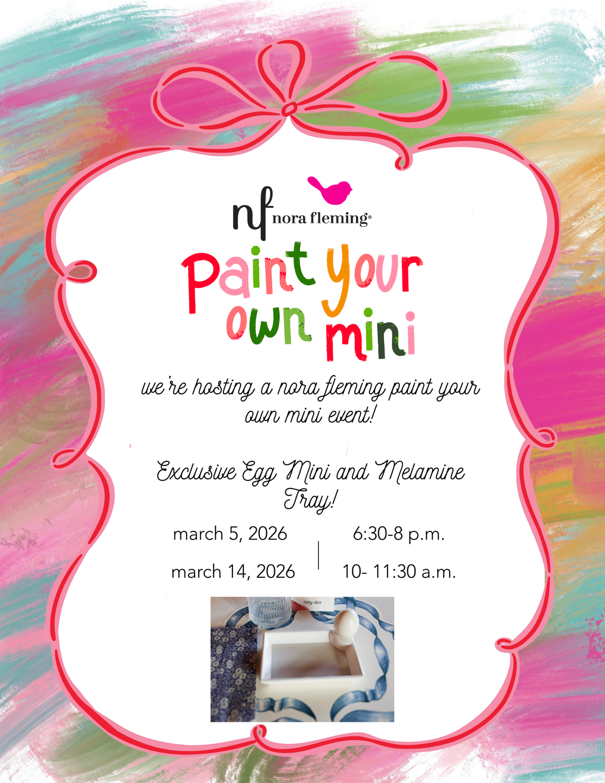 tidbit tray and egg mini by nora fleming DIY Workshop-Lemons and Limes Boutique