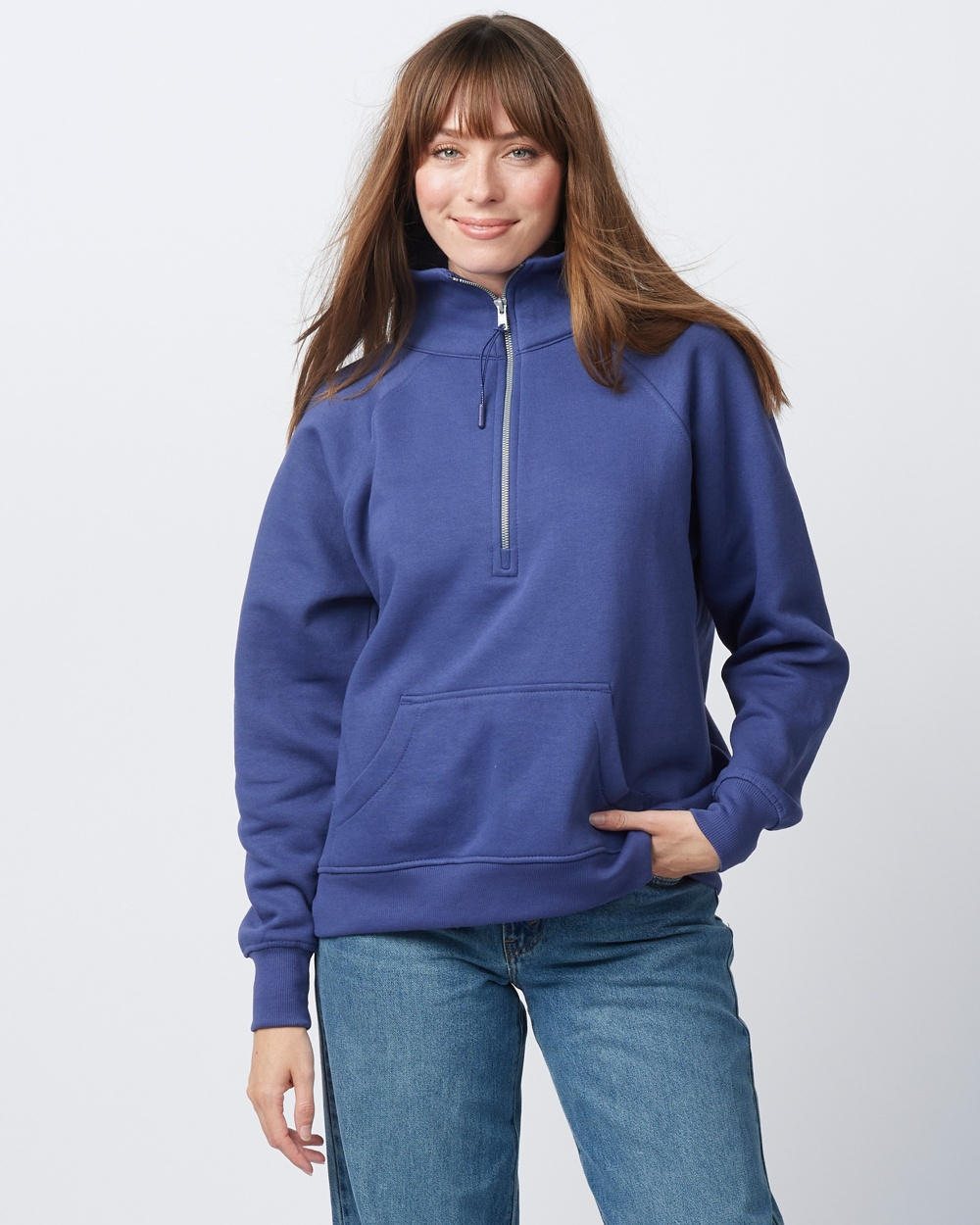 Signature Half Zip Fleece Pullover in Future Dusk-Lemons and Limes Boutique