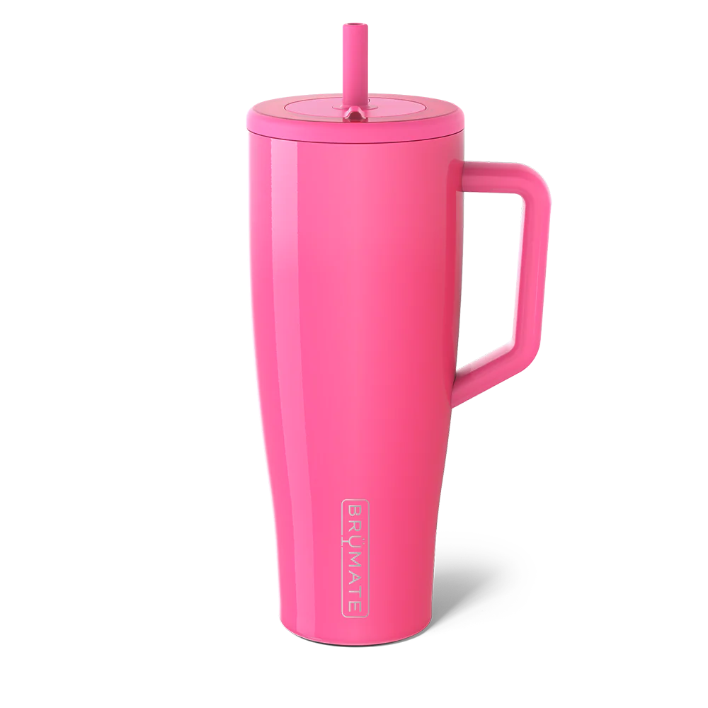 Era Straw Tumbler 40oz in Neon Pink by Brumate-Lemons and Limes Boutique