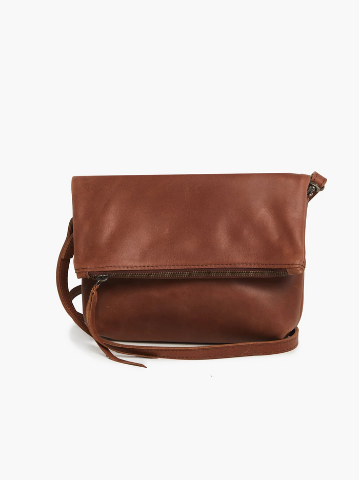 Emnet Foldover Crossbody in Whiskey--Lemons and Limes Boutique