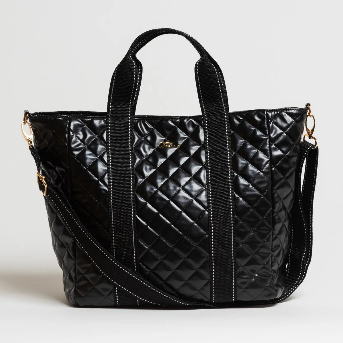 Quilted Tote Back in Black by Scout Bags-Lemons and Limes Boutique