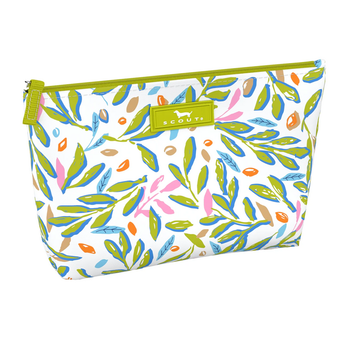 Twiggy Make Up Bag in Olive and Twist--Lemons and Limes Boutique