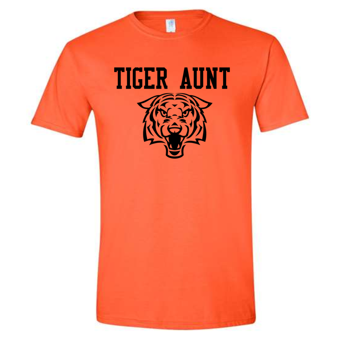 Tiger Aunt T-Shirt on Orange-Lemons and Limes Boutique