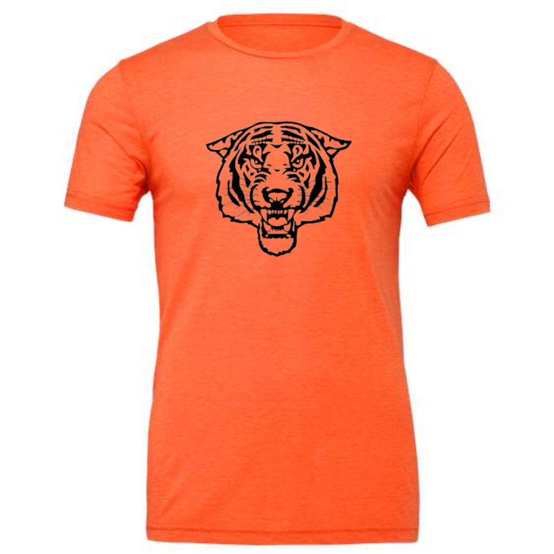 Short Sleeve Black Tiger on Orange-Lemons and Limes Boutique