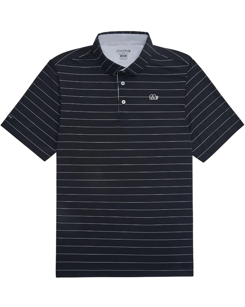 Fade Polo in Black Good Good Golf--Lemons and Limes Boutique