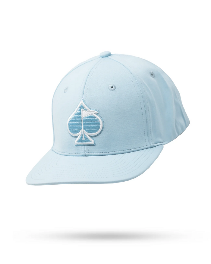 Performance Spade Hat in Carolina Blue by Pins and Aces-Lemons and Limes Boutique