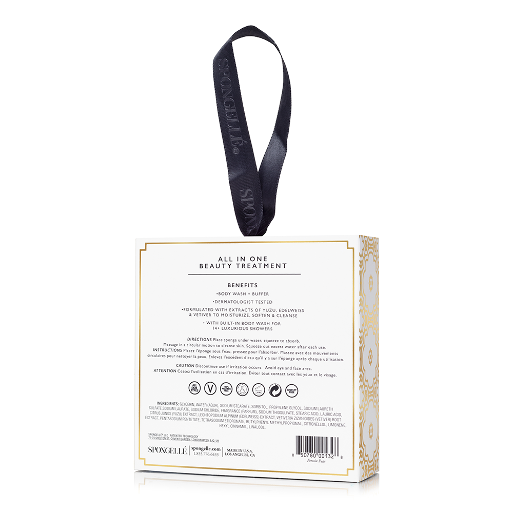 Freesia Pear | Vegan-Friendly Boxed Flower-Body Wash Infused Buffer-Lemons and Limes Boutique