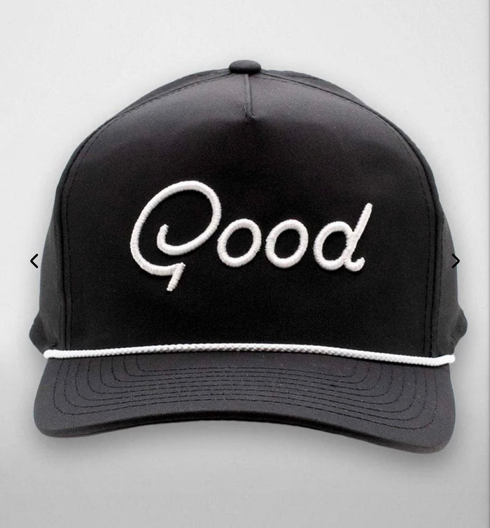 Good Good L Paw Hat - Black Hat with Orange L Paw Imprinted on Left Side