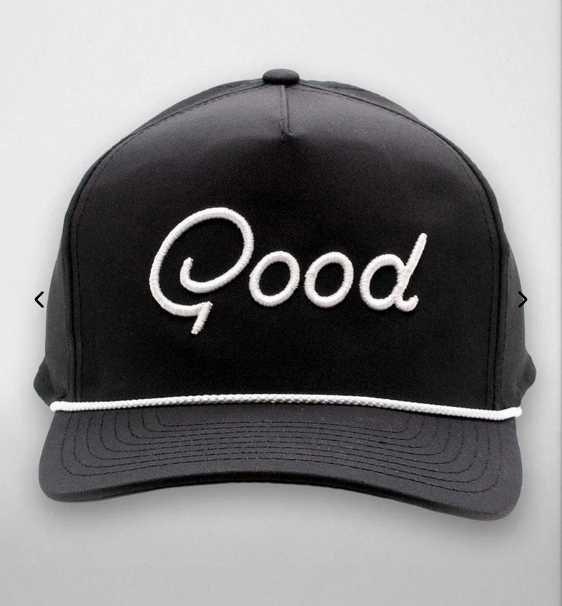 Good Good L Paw Hat - Black Hat with Orange L Paw Imprinted on Left Side