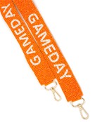 Game Day Beaded Bag Strap in Orange and White-Lemons and Limes Boutique