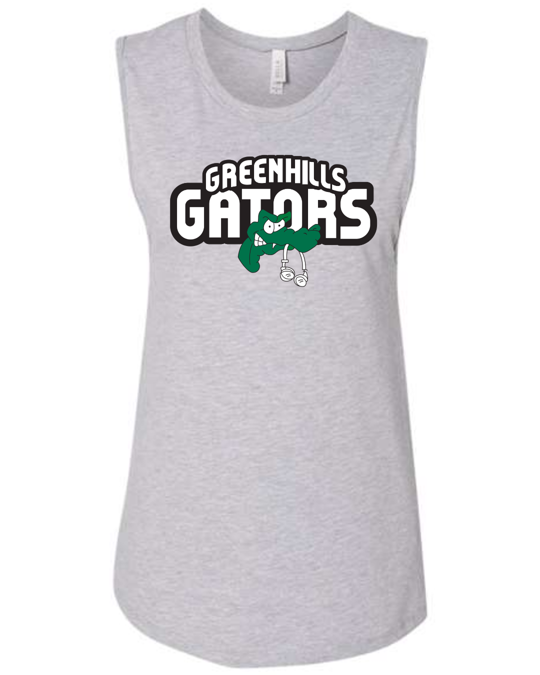Greenhills Gators Muscle Tank in Athletic Gray-Lemons and Limes Boutique
