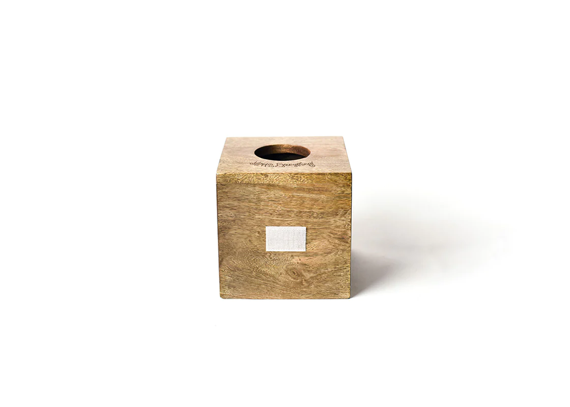 Happy Everything! Mini Square Wood Tissue Box by Happy Everything--Lemons and Limes Boutique