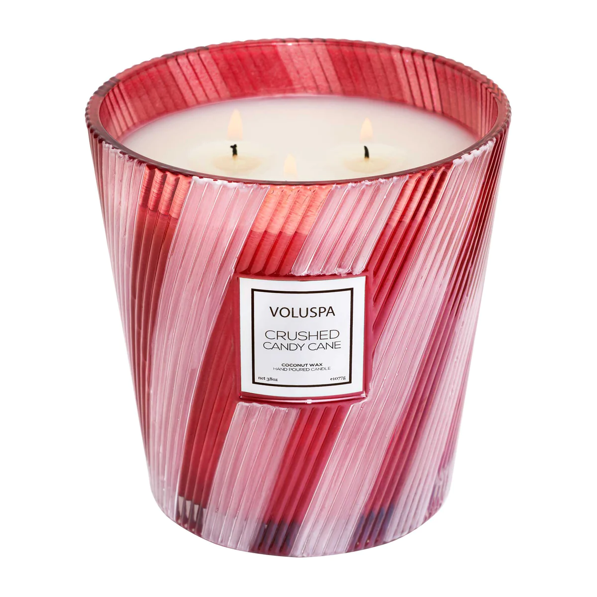 Crushed Candy Cand 3 Wick Hearth Candle Voluspa-Lemons and Limes Boutique