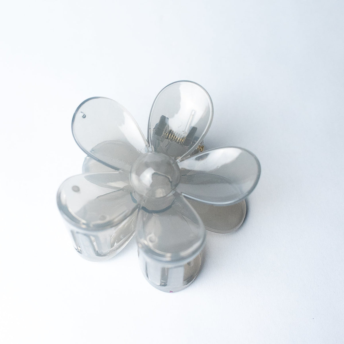 Andrea Large Flower Hair Clip-Smoke--Lemons and Limes Boutique