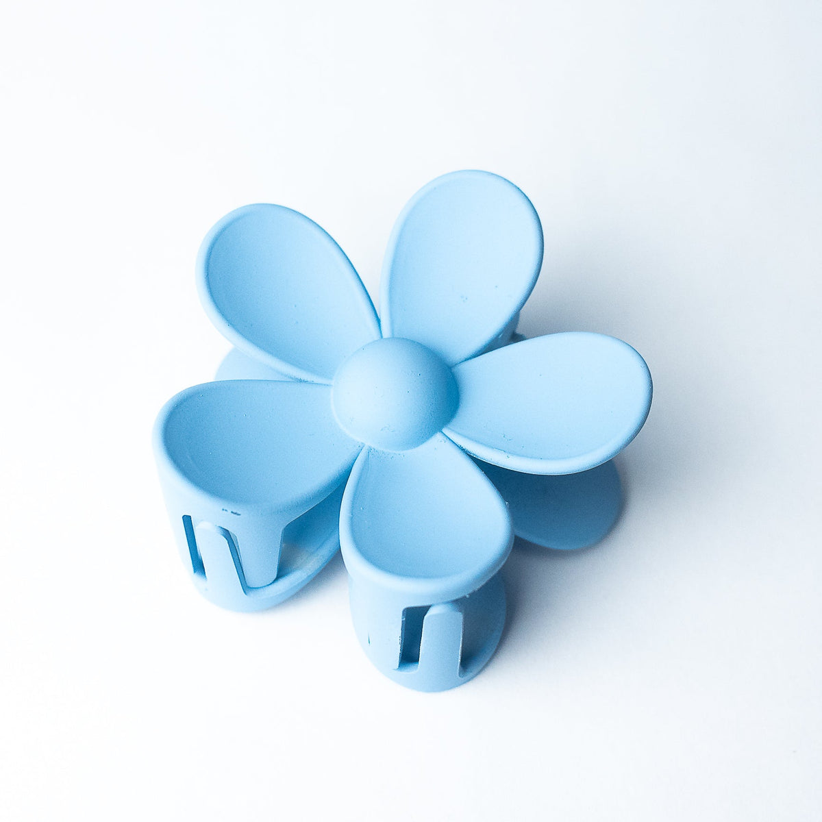 Andrea Large Flower Hair Clip-Light Blue