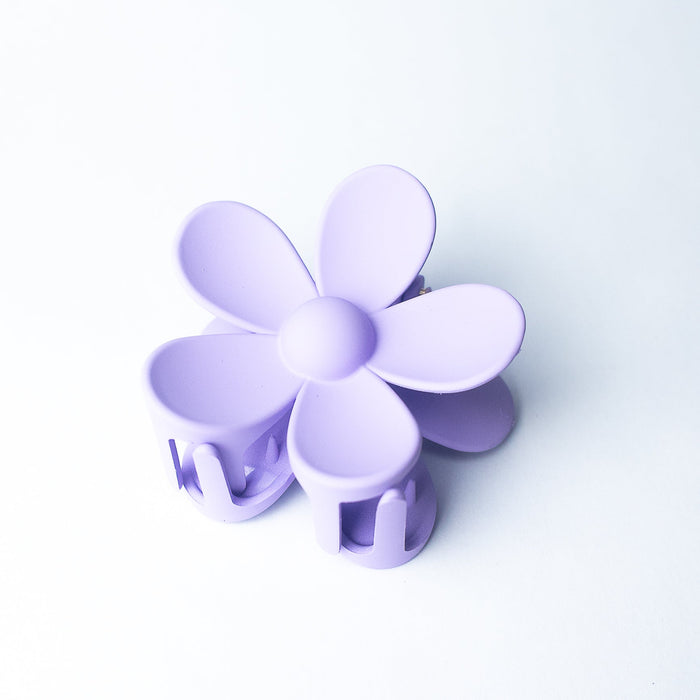 Andrea Large Flower Hair Clip-Purple Lilac--Lemons and Limes Boutique