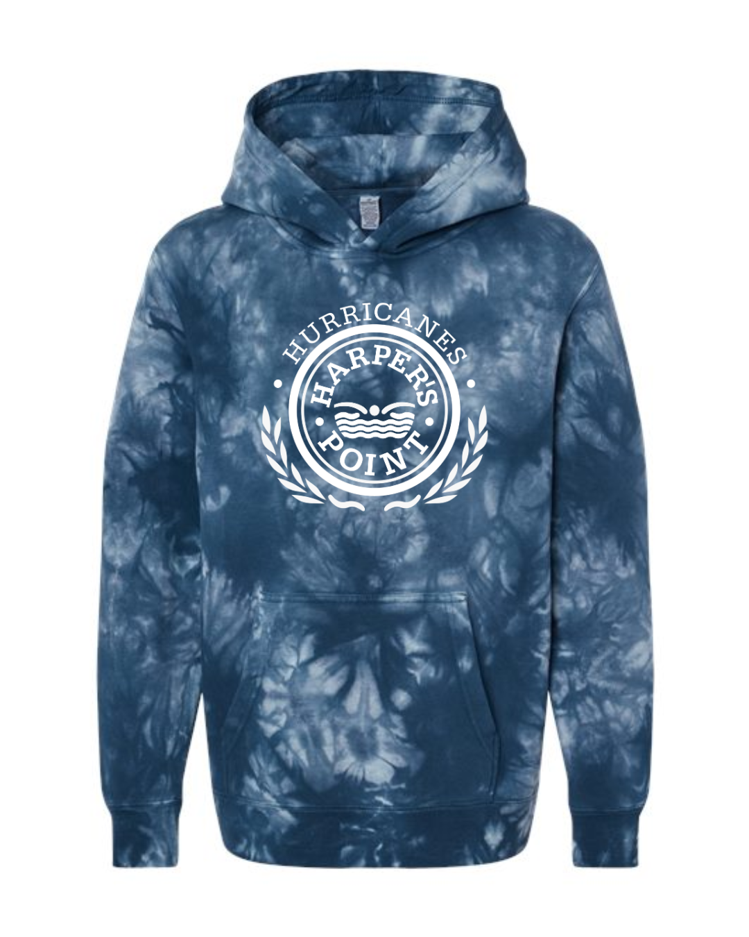 Harpers Point Hurricanes Navy Tie Dye Hoodie (Youth and Adult)