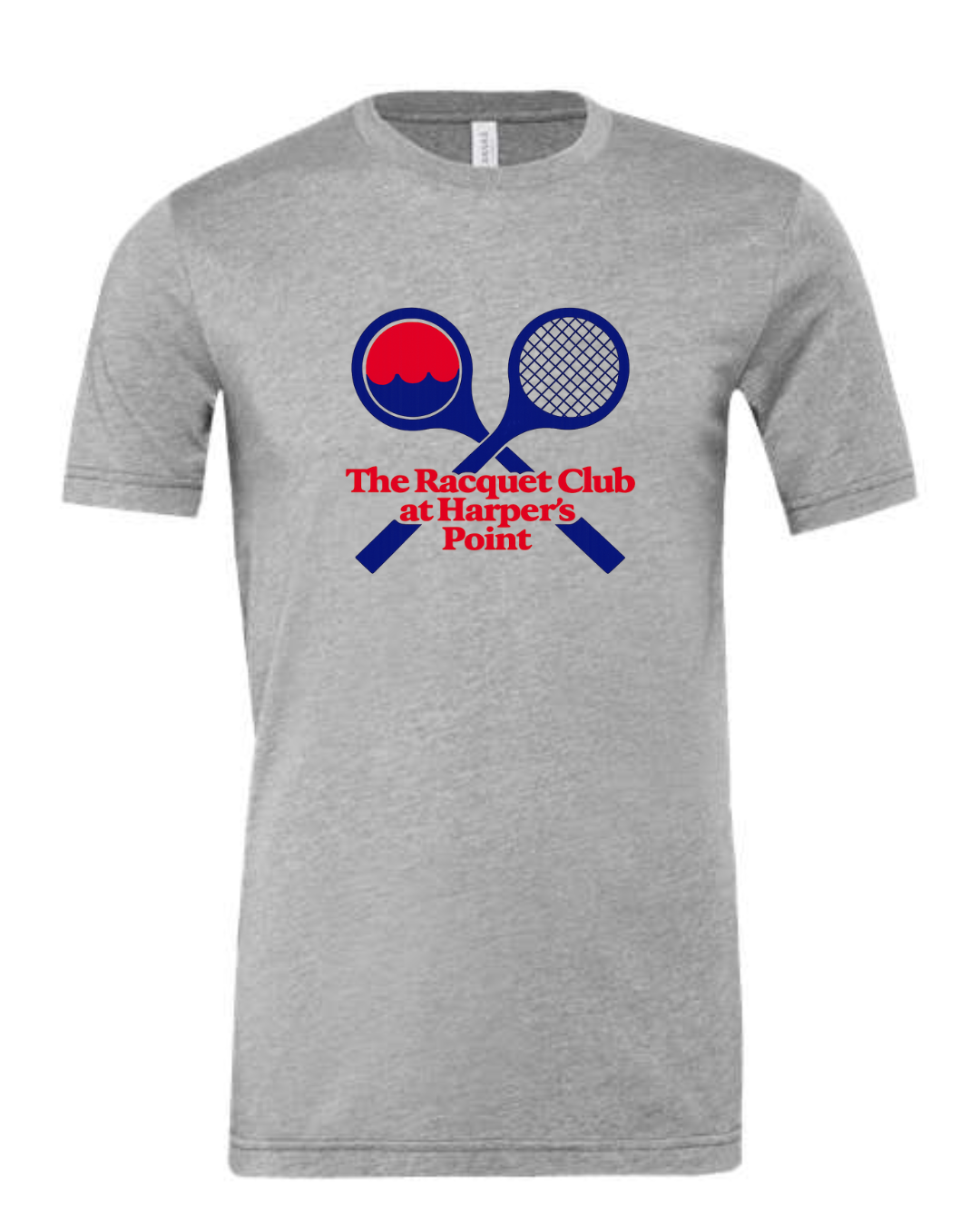 The Racquet Club Short Sleeve Tee in Athletic Grey- Unisex